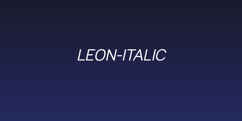 Leon-Italic Social Header