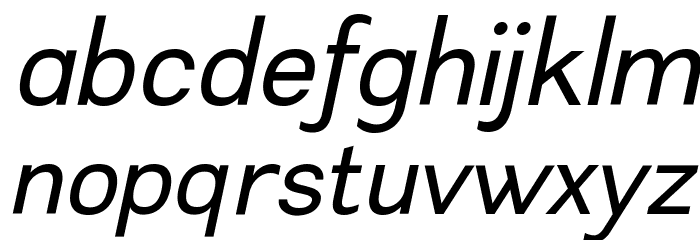 Leon-Italic Font LOWERCASE