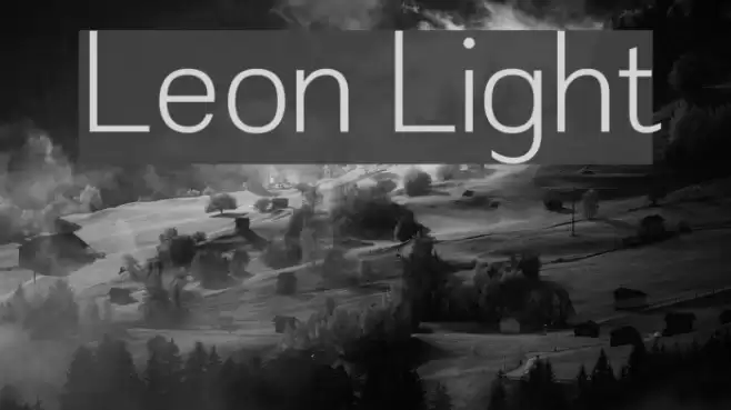 Leon Light Font examples