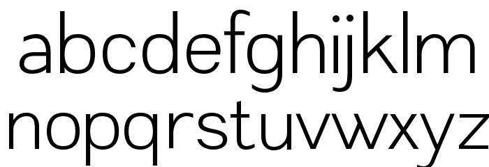 Leon Light Font LOWERCASE