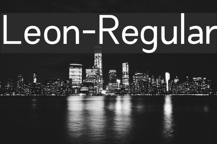 Leon-Regular Font examples