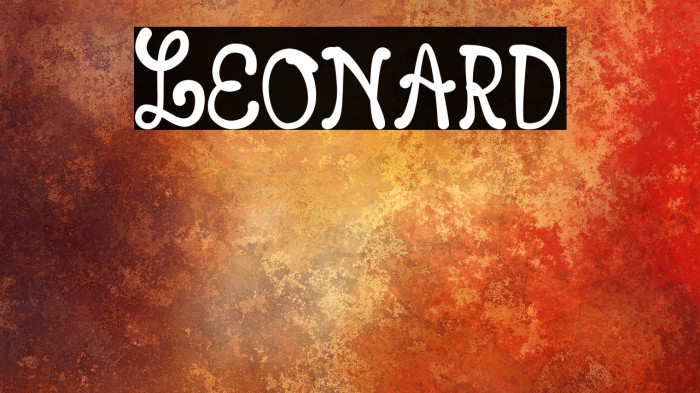 Leonard Font examples