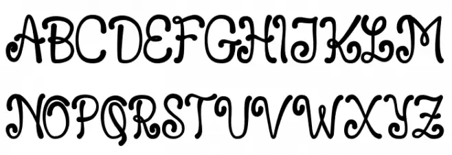 Leonard 字体 大写