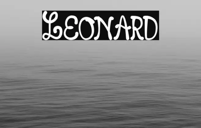 Leonard Font examples