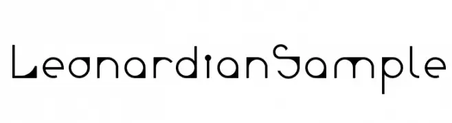 Leonardian-Sample  Fuentes Gratis Descargar
