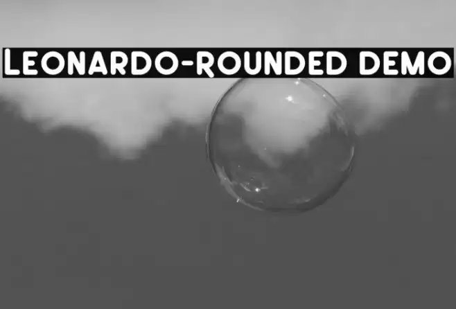 Leonardo-Rounded Demo フォント examples