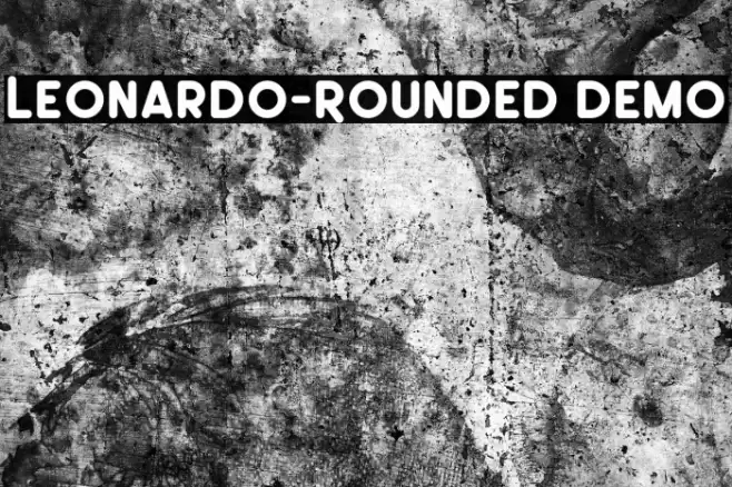 Leonardo-Rounded Demo フォント examples