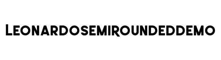 LeonardoSemiRoundedDemo  les polices de caractères gratuit tlcharger