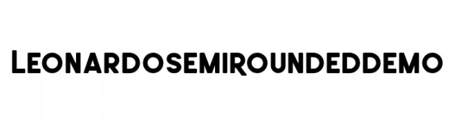 LeonardoSemiRoundedDemo  नि: शुल्क फ़ॉन्ट्स डाउनलोड
