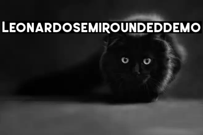 LeonardoSemiRoundedDemo Font examples