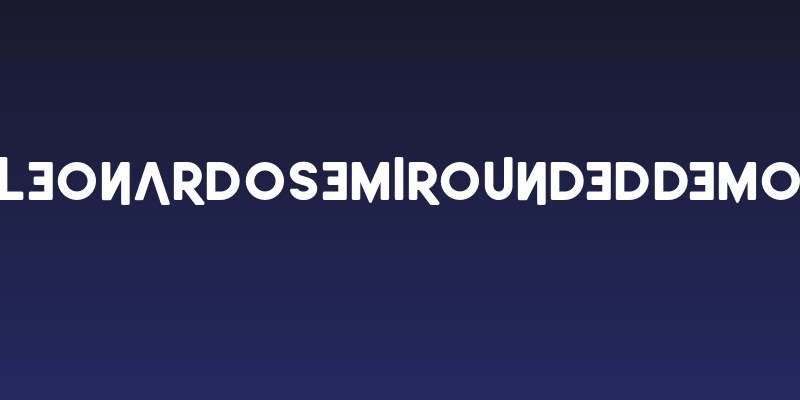LeonardoSemiRoundedDemo Social Header