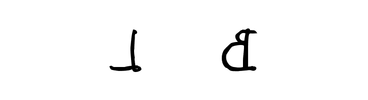 Leonardos mirrorwriting Bold Font
