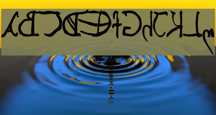 Leonardos mirrorwriting Bold Font examples