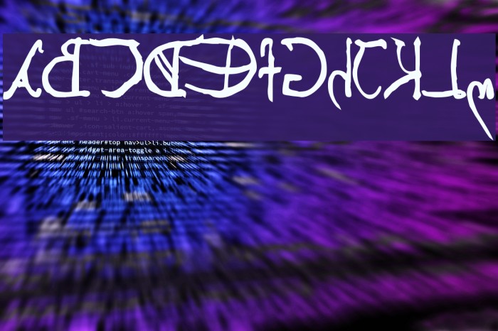 Leonardos mirrorwriting Bold Font examples