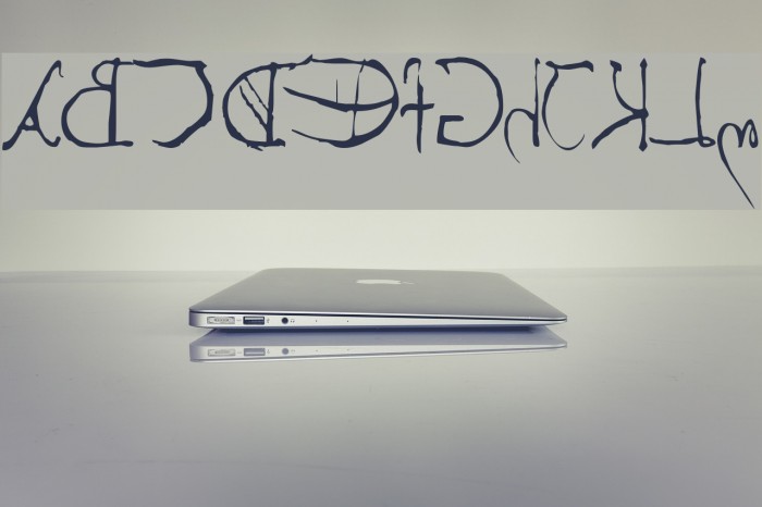 Leonardos mirrorwriting Example 1