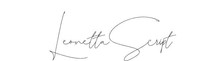 Leonetta Script  Free Fonts Download