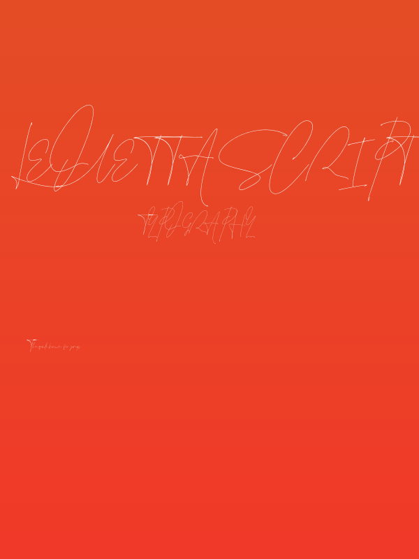 Leonetta Script Poster