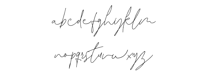 Leonetta Script Font LOWERCASE