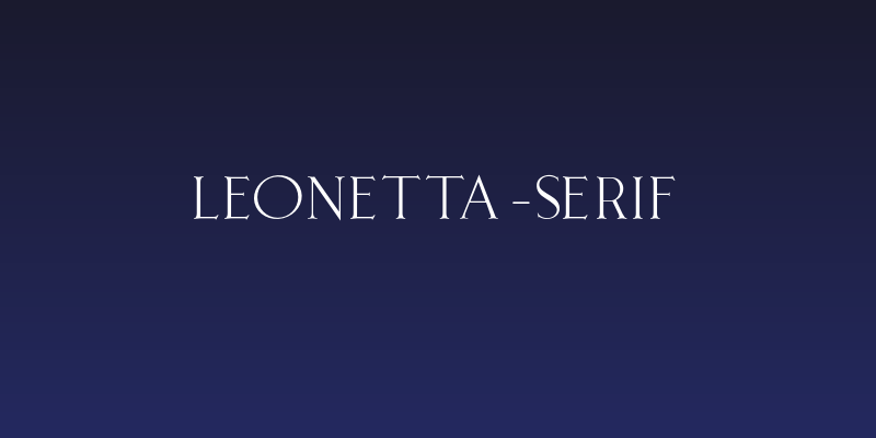 Leonetta-Serif Social Header