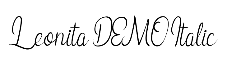 Leonita DEMO Italic  免费字体下载