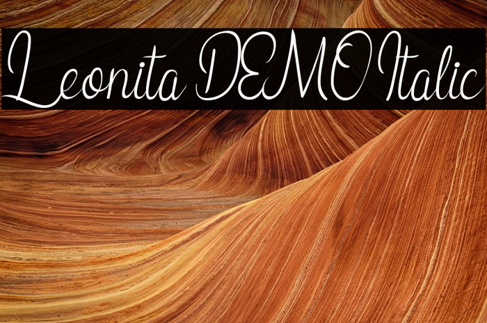 Leonita DEMO Italic Example 1