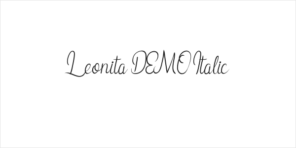 Leonita DEMO Italic Logo