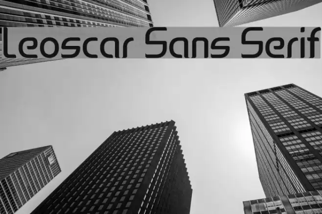 Leoscar Sans Serif Font examples