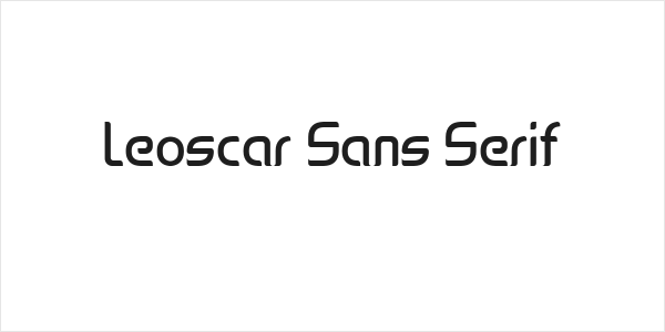 Leoscar Sans Serif Logo