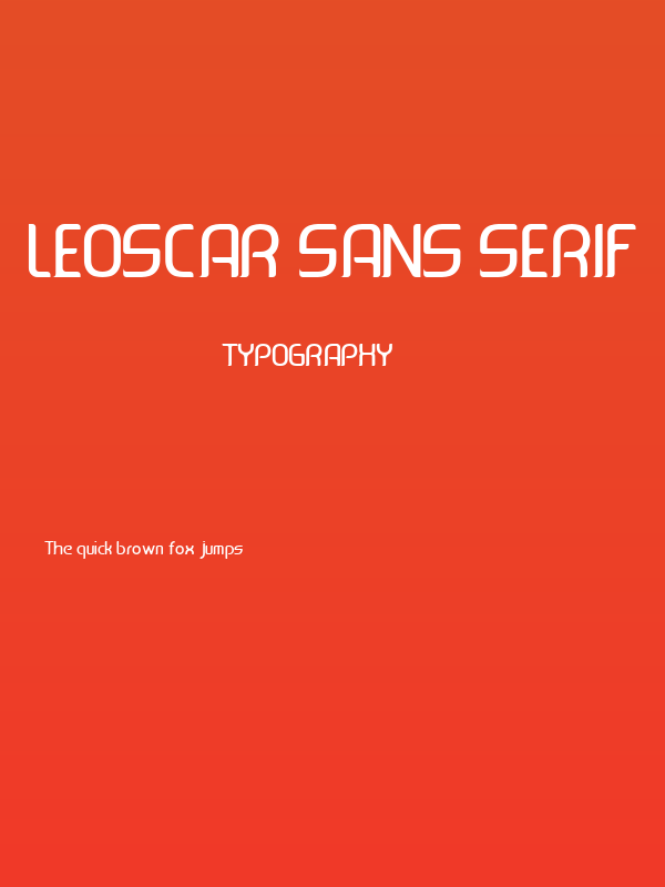 Leoscar Sans Serif Poster