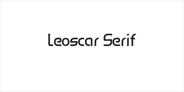 Leoscar Serif Logo