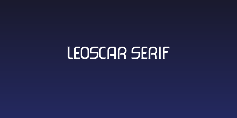 Leoscar Serif Social Header
