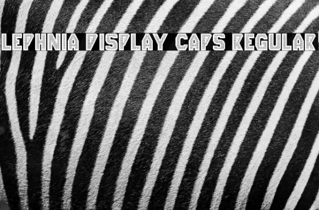 Lephnia Display Caps Regular Font examples