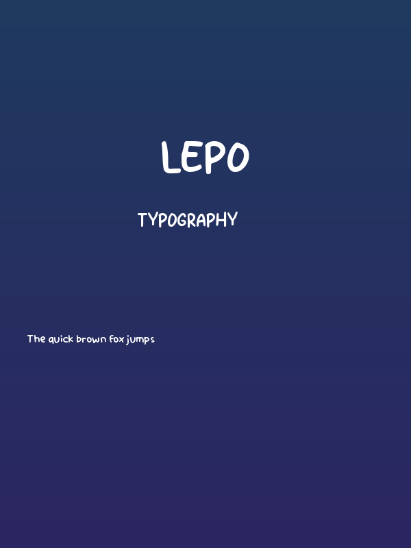 Lepo Poster