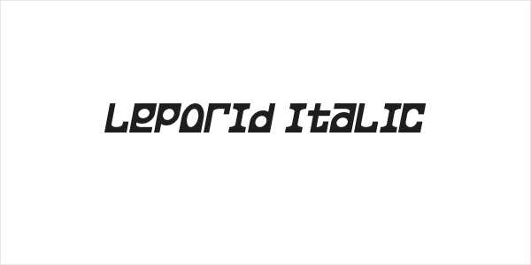 Leporid Italic Logo