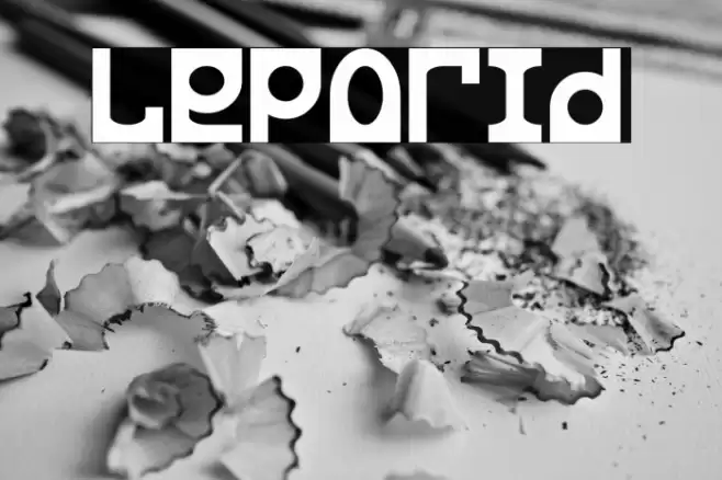 Leporid Font examples
