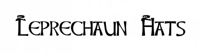 Leprechaun Hats  Frei Schriftart Herunterladen