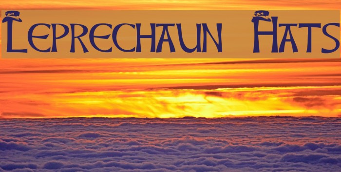 Leprechaun Hats Font examples