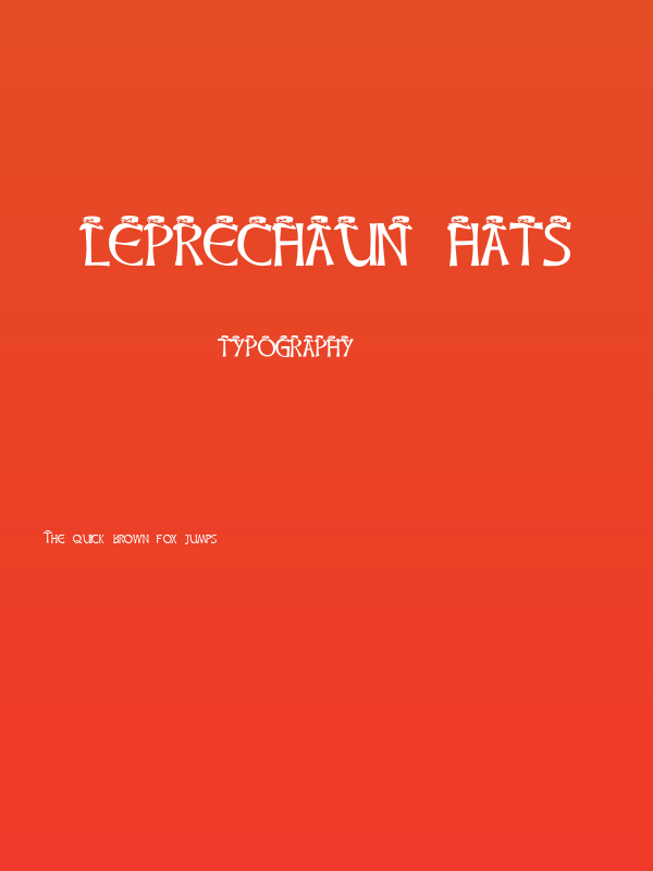 Leprechaun Hats Poster