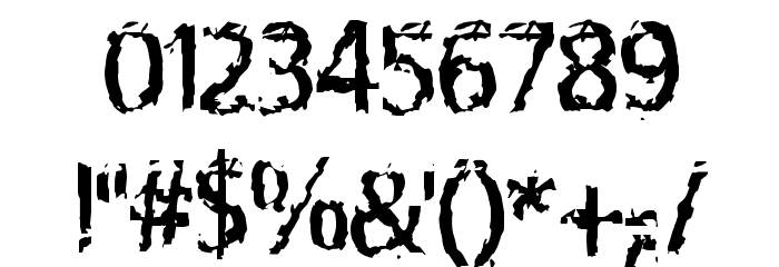 LeprocyFace Font OTHER CHARS