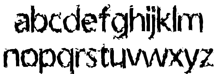 LeprocyFace Font LOWERCASE