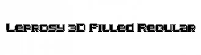 Leprosy 3D Filled Regular  Fuentes Gratis Descargar