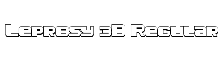Leprosy 3D Regular  免费字体下载