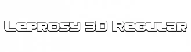 Leprosy 3D Regular  font caratteri gratis