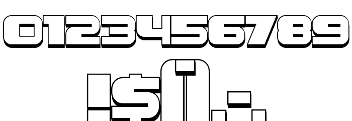 Leprosy 3D Regular Font OTHER CHARS