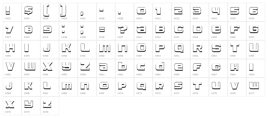 Leprosy 3D Regular Character Map