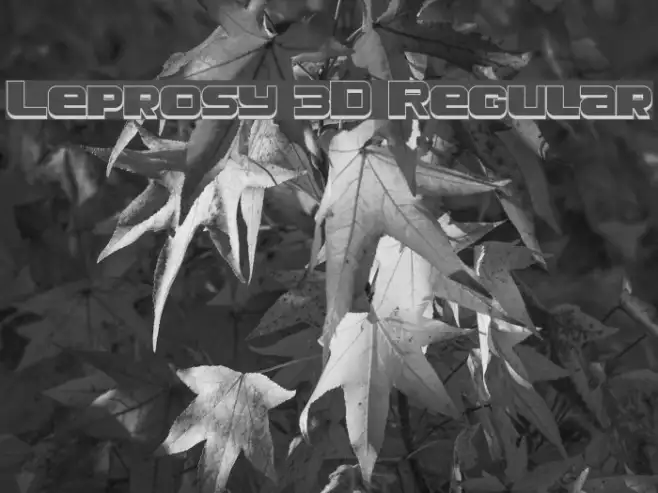 Leprosy 3D Regular Example 1