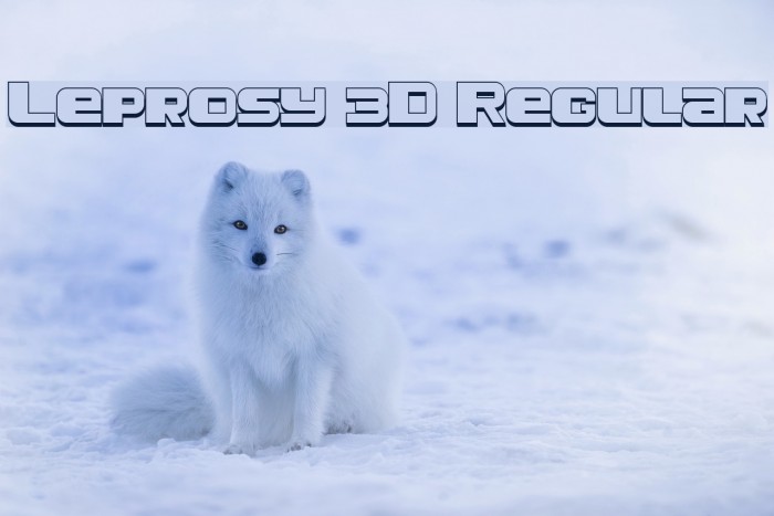 Leprosy 3D Regular Font examples