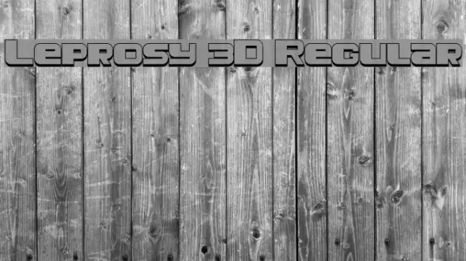 Leprosy 3D Regular Example 3