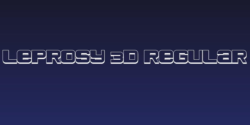 Leprosy 3D Regular Social Header