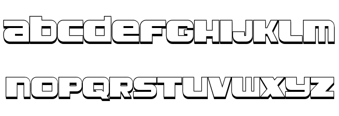 Leprosy 3D Regular Font LOWERCASE